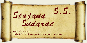 Stojana Sudarac vizit kartica